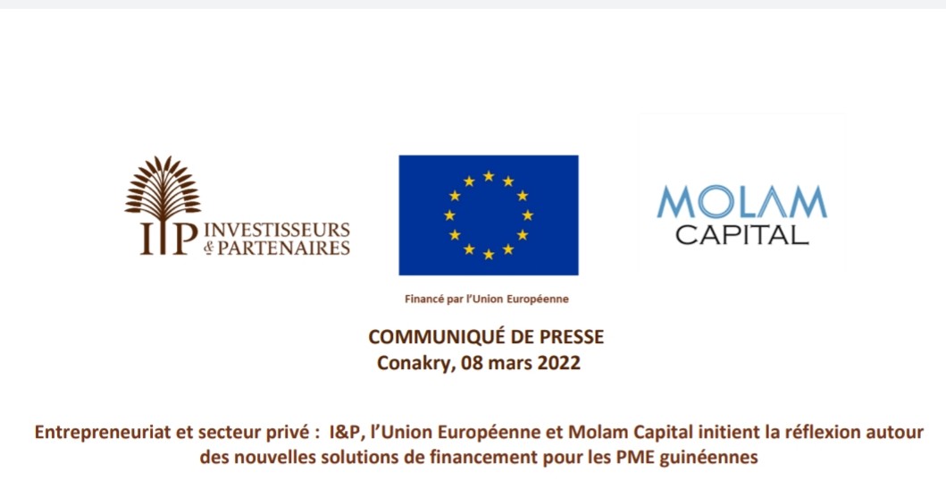 Entrepreneuriat et secteur privé : I&P, l’Union Européenne et Molam Capital initient la réflexion autour des nouvelles solutions de financement pour les PME guinéennes